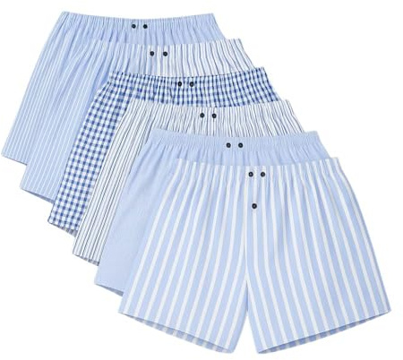 Generico Forte - Boxer Uomo Cotone 100 per Cento in Tessuto Popeline Made in Italy, Mutande Uomo Cotone, Taglie dalla S alla 5XL Intimo Uomo Cotone