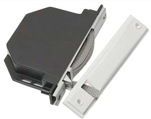 IdeaGenesis - Recogedor Persiana para carpintería de Aluminio con pivote. Enrollador persiana para embutir o empotrar en obra. Sistema Universal Resistente. (Blanco Cinta Pintas, Cinta 20mm)