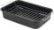 Salter Asador y estante de esmalte vítreo de 34 cm, bandeja grande para hornear, bandeja de pollo asado, carne/verduras, apta para lavavajillas, bandeja rectangular profunda con estante de acero