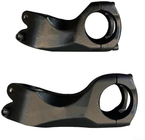 Attacco manubrio per mountain bike, 31,8 mm, in lega di alluminio, 28,6 mm, compatibile con 60 mm, 80 mm, lunghezza 17 gradi (60 mm)