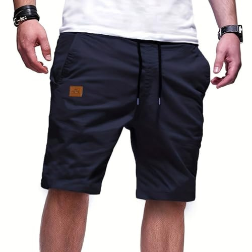 PrimeCrest Short Homme Chino Bermuda Casual avec Poches
