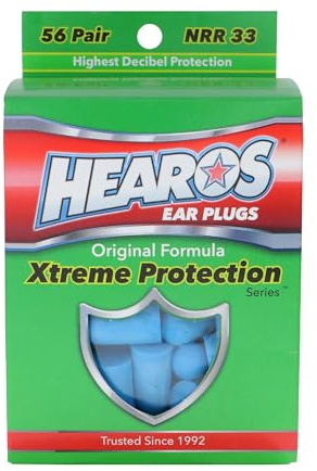 HEAROS, Xtreme Protection Series, Blue, 56 Pairs 112 Count (Pack of 1)