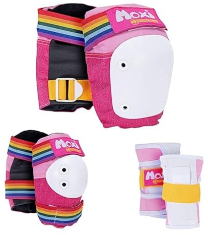 Six Pack Combo Pad Protection Kit including Knee Pads, Elbow Pads and Wrist Guards from 187 Killer Pads and Moxi Skates - From Child to Adult (Pink, L/XL)
