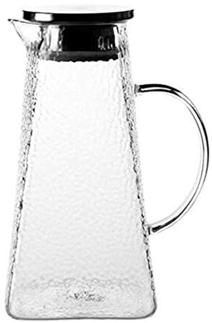 BEZAX Teekanne Klarglas-Teekanne Teekanne Wasserkocher Teekanne Glaskrug Topf Transparente Glas-Teekanne mit großer Kapazität (Color : 1.8L)