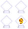 HAOBIN 4 PièCe Cadre Flottant Support Titulaire Cadre Flottant Cadre Flottant Transparent Bijoux BoîTe Vitrine à Suspension Supports De PréSentation Flottants pour Affichage Anneau Pendentif Bracelet