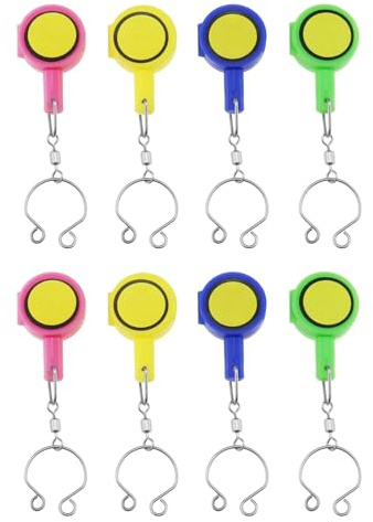 EMSea 8-teiliges Angelknoten Bindewerkzeug Schnelles Binden Starker Angelschnur Knoter Sichere Hakenabdeckung für Anfänger Angler Knotenschutz Und Angelschnurschneider