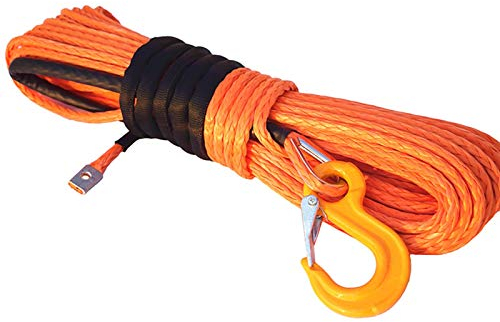 BomDog Abschleppseil, 8 Mm X 30 M Atv-Windenkabel, Synthetisches Windenseil, Abschleppseilauto Für Atv-Utv-Suv-Offroad-Rennen/Oran