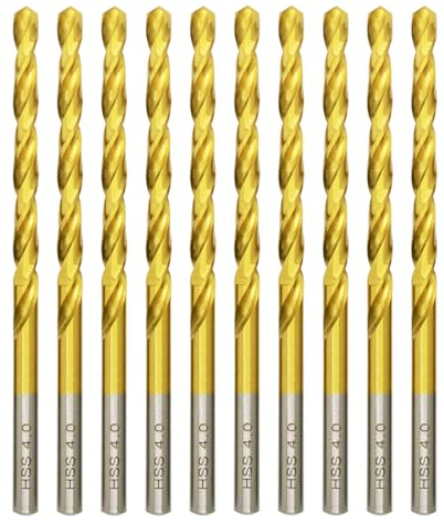 Punta da trapano in titanio HSS Metallo Professional Punte Elicoidali per Forare Acciaio Inox e Metallo, Norma DIN 338