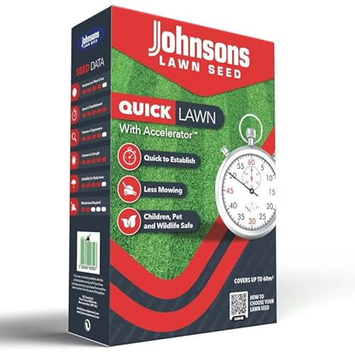 Johnson Lawn Seed 1.5kg - for a Thicker, Healthier Lawn, Use Johnson Lawn Seed - Child, Pet and Environmentally Friendly.