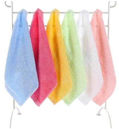 ZBHDEYG 7 panni in bambù, in fibra di carbone di bambù, per la pulizia del vetro, per la pulizia, per la tavola, per la cucina, il bagno, la camera da letto