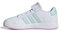 adidas Grand Court 2.0 Shoes Kids, Scarpe da Tennis Unisex - Bambini e Ragazzi, Ftwr Bianco Semi Flash Aqua Bliss Lilla, 36 EU