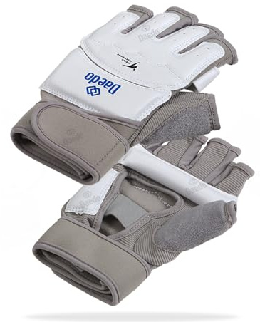 WT Recognized Taekwondo Hand Protector for International Competitions, Sponge, Synthetic Leather & Stretch Fabric – Comfortable and Durable Protection