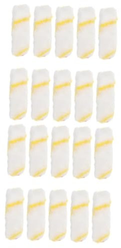 UKCOCO 2 Sätze 4 Zoll Farbroller Liner Kleine Farbwanne Farbtablett Reiniger Für Farbwalzen Wandreparaturpastenroller Sockelleiste Schaumrollenfarbe Ecke Malen Polyester 10 Stück * 2