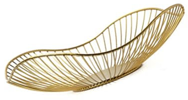 Panier Rangement Fruits Snacks Métalliques Bol Rangement Pain Plat Service Pour Table À Manger Décoration Salon