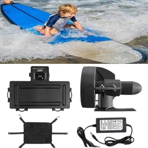 Hoiaost Surf & Sup Fin Battery Electric Fin Stand Up Paddle Board Motor, Electric Motorized Fin Surfboard, For Kayak Fishing Boat Paddle Board Underwater Propulsion Package