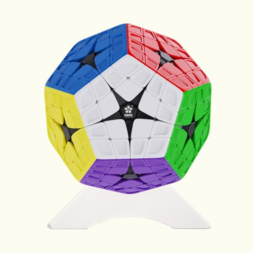 Oostifun YuXin HuangLong 4x4x12 Megaminx Dodekaeder 4x4 Vier Schichten Gigaminx megaminx Würfel 12 Oberflächenwürfel Stickerlos (M-Ausgabe)