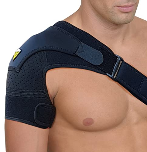 FIGHTECH Shoulder Brace for Torn Rotator Cuff for Men and Women - 4 Sizes - Support & Pain Relief (Black, Large/X-Large)