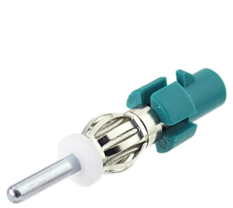 Bingfu Car Antenna Adapter Car Stereo FM AM Radio Antenna Adapter Connector,Fakra Z Male to DIN Plug Connector Converter for Vehicle Stereo Audio HD Radio Head Unit CD Media Player Receiver
