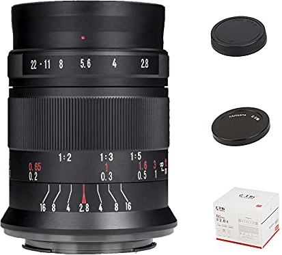 7artisans 60MM F2.8 II Makro Objektiv APS-C Manuelles Festobjektiv für Fuji X-A1 X-A10 X-A2 X-A3 A-at X-M1 XM2 X-T1 X-T10 X-T2 X-T20 X-Pro1 X-Pro2 X-E1 X-E2 E-E2s
