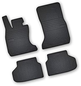 Bär-AfC BM00311n Gummimatten Auto Fußmatten Schwarz, Erhöhter Rand, Set 4-teilig, Passgenau für BMW 7er Typ F01 Baujahr 2008 bis 2015 LIM.