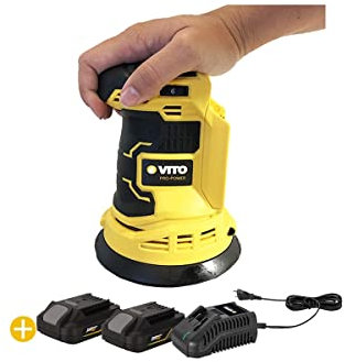 VITO - Ponceuse Excentrique Orbitale 20V 125mm EGO LI + 2 BATTERIE 2AH + Chargeur