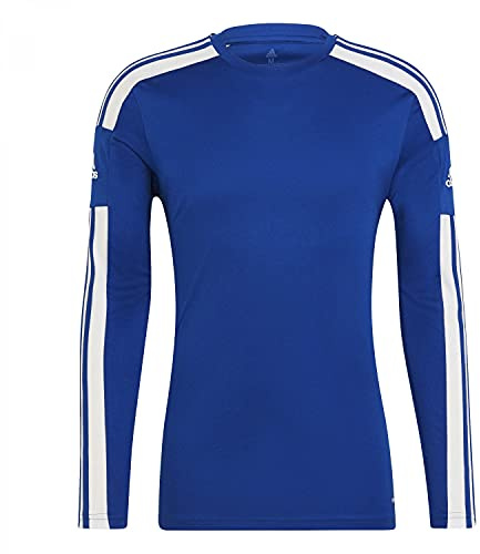 adidas För Män Squadra 21 Long Sleeve Jersey, Royal Blue/White, S