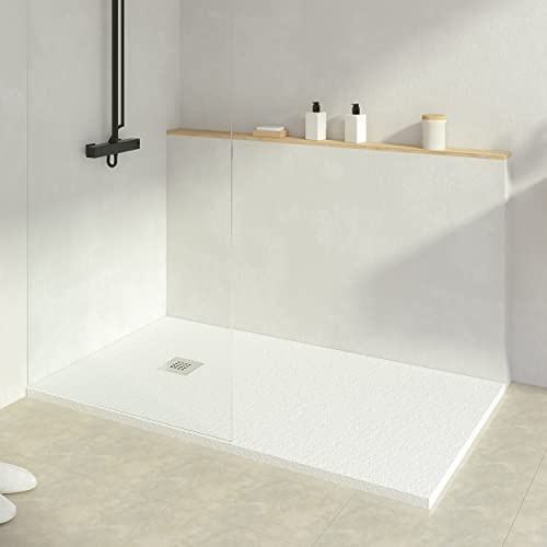KOES - Kunstharz-Duschwanne Modell INDO – 90x110 – Weiß RAL 9003