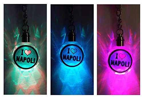 VILEVI NAPOLI campione gadget portachiave Led