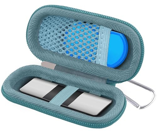 khanka Hard Case for AliveCor KardiaMobile ECG Monitor, Fits KardiaMobile 6L/6L Max, 6-Lead Personal EKG Device, Portable Heart Monitor Storage Case (Case Only)（Light Blue ）