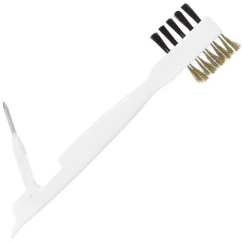 SOLUSTRE Gas Stove Cleaner Scrub Brush Hard Stiff Bristles Kitchen Cooktop Scraper for Stove Gap and Oil Stain Cleaning