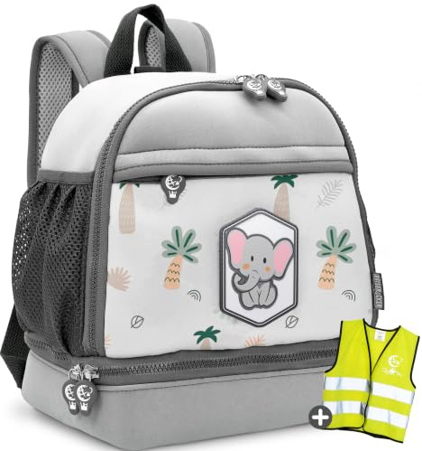 REISERACKER Kindergartenrucksack mit Brustgurt ab 2 Jahren 6,5l - Kinderrucksack Mädchen & Kindergartenrucksack Jungen - Kinderrucksack für Kita & Kindergarten - Jungen & Mädchen Rucksack Kinder