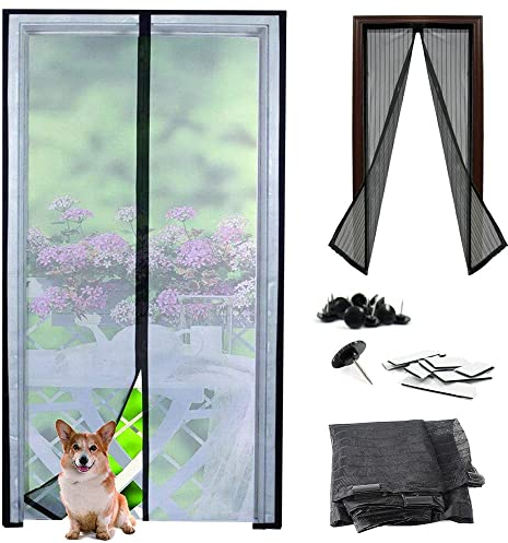 PARENCE.- Moustiquaire de Porte à Maillage Très Fin - 210x100cm -Protection Insectes