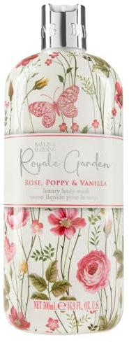 Baylis & Harding Royale Garden Rose Poppy & Vanilla Body Wash 500ml