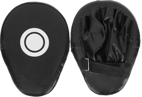 MUSISALY Boxpolster Schlaghandpolster Aus Hochdichtem Material Ergonomisch Für Kampfsport Und Training Schwarz 2 Stück Hand Und Fußpolster Für Muay Thai Taekwondo Kickboxen