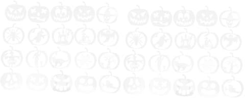 SEWACC 40stücke Halloween Kürbis Schablonen Bastelvorlagen Für Kreative Designs Wiederverwendbare Pet-stencils Für Möbeldekoration