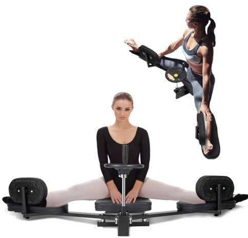 CHIMHOON Spagattrainer Beinstrecker Maschine 200° Fitnessgeräte Beinstretcher Beinspreizer mit Drehkurbel Mechanischer Bein-Strecker Maschine Tragkraft 100KG, für Weniger als 170cm Personen