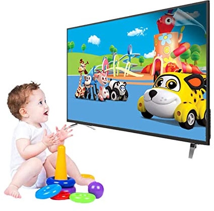 KELUNIS Film Anti-Rayures à LumièRe Bleue pour TéLéViseur De 32 à 75 Pouces Film Filtrant De Protection des Yeux Anti UV Convient Aux éCrans LCD LED 4k OLED Et QLED HDTV,32in 698x392mm