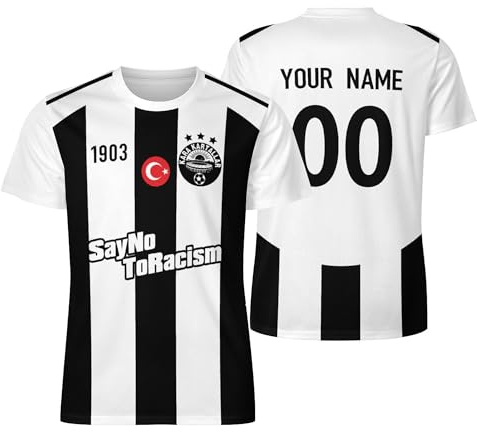 Personalisierte Fußball Trikot,Personalisierte Trikot Geschenk,mit Eigenem Namen & Nummer, Herren,Jugend,Damen Fußball T-Shirt,100% Polyester, Atmungsaktiv