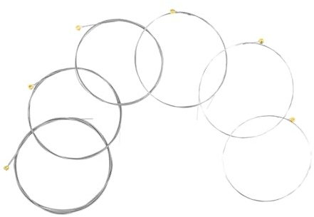 SUPVOX 6 Piezas Cuerdas de Guitarra Eléctrica de Cuerdas de Repuesto para Guitarra Acústica Paquete Independiente