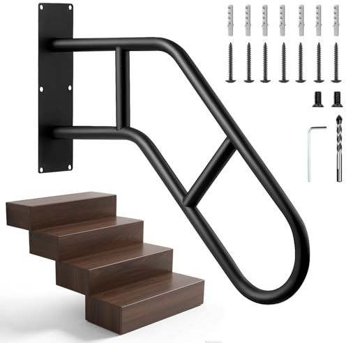 Opaltool Main Courante pour Escalier Murales, 58CM Rampe Escalier Sécurité pour 1-3 Marches