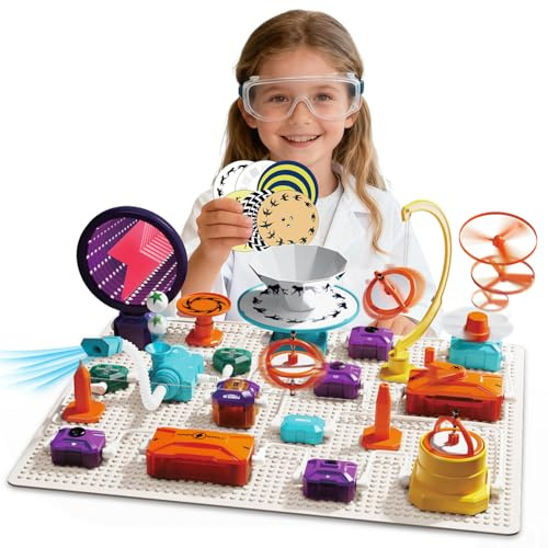 Gohero Circuits Science Kit，76 STEM Projects,Science Experiments for Kids with Fan, RGB Lights,Learning & Education toysKids Circuit Board for Kids(586 Projects+)