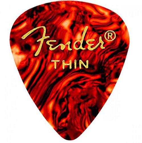 Fender 451 Classic Pick Pack Shell dünn (Set von 12 Picks)