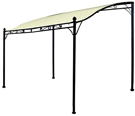 Anbaupavillon Mantova 300x250cm ecru Stahlgestell Pavillon