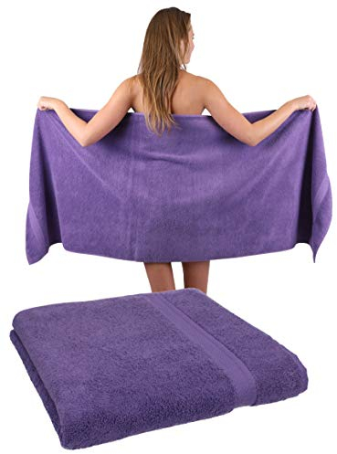 Betz Premium Juego de 2 Piezas de Toallas de Sauna 100% algodón XXL Toalla de baño 70x200 cm - Morado