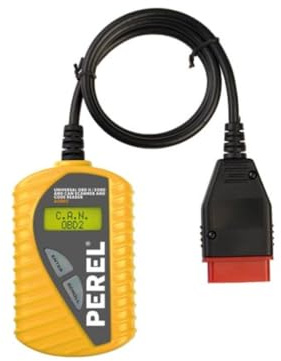 Perel Diagnosegerät obd2 OBD II EOBD CAN, Kfz Auslesegerät, Auto Lesegerät alle Fahrzeuge, Fehlerauslesegerät, Fehlercodeleser, Kfz-Codeleser Scanner mit LCD-Display