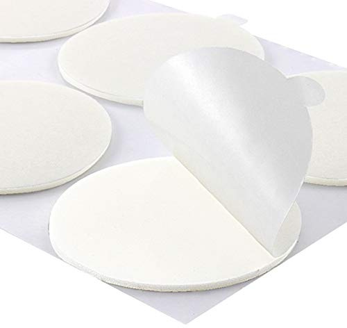 KLEBESHOP24 Doppelseitige Klebepunkte aus PE-Schaum, Ø 50 mm, 20 Stück | 1,5 mm Dicke, für permanente Verklebungen, extra stark und witterungsresistent