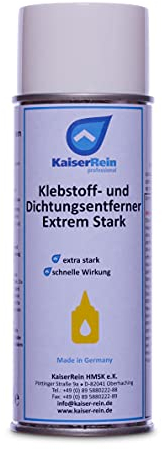 KaiserRein Klebstoff- und Dichtungsentferner Extrem Stark löst Klebstoffe, Dichtungen und Dichtstoffreste, Lack- und Farbanstriche, Harze, festgebrannte Öle, Fette, Teer uvm.