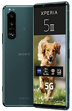 Sony Xperia 5 III 5G Smartphone, Pantalla OLED 21:9 FHD+ HDR 120 Hz, Triple Cámara, Sin SIM, 8 GB RAM, 128 GB Almacenamiento