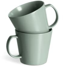 SPRINGLANE - Juego de 2 tazas Sweet Scandi (cerámica, diseño escandinavo, color menta)