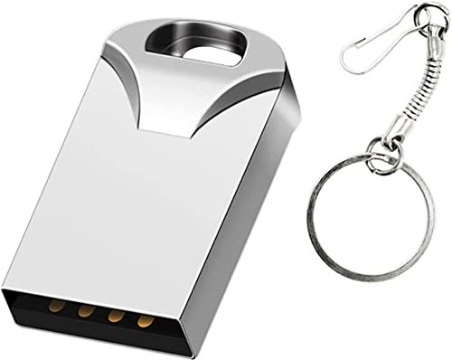 Mini 8GB USB Flash Drives Memory Sticks Thumb Drive with OTG & Type C/USB-C Adaptor (Silver)
